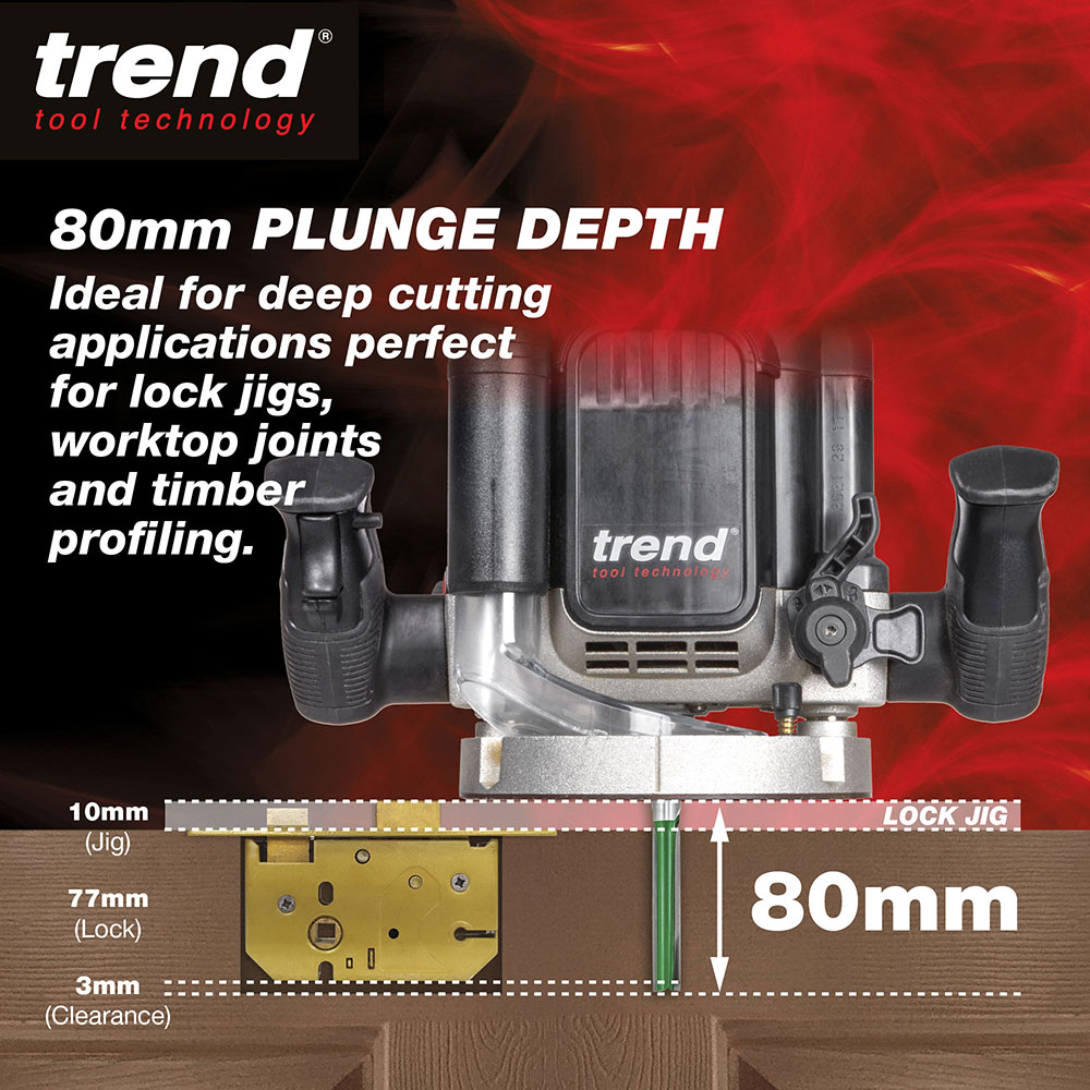 80mm plunge depth